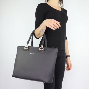 Borsa Liu Jo black Shopping Tote Manhattan N68094 E0087