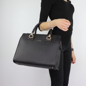 Borsa Liu Jo bauletto nero Satchel Manhattan N68099 E0087