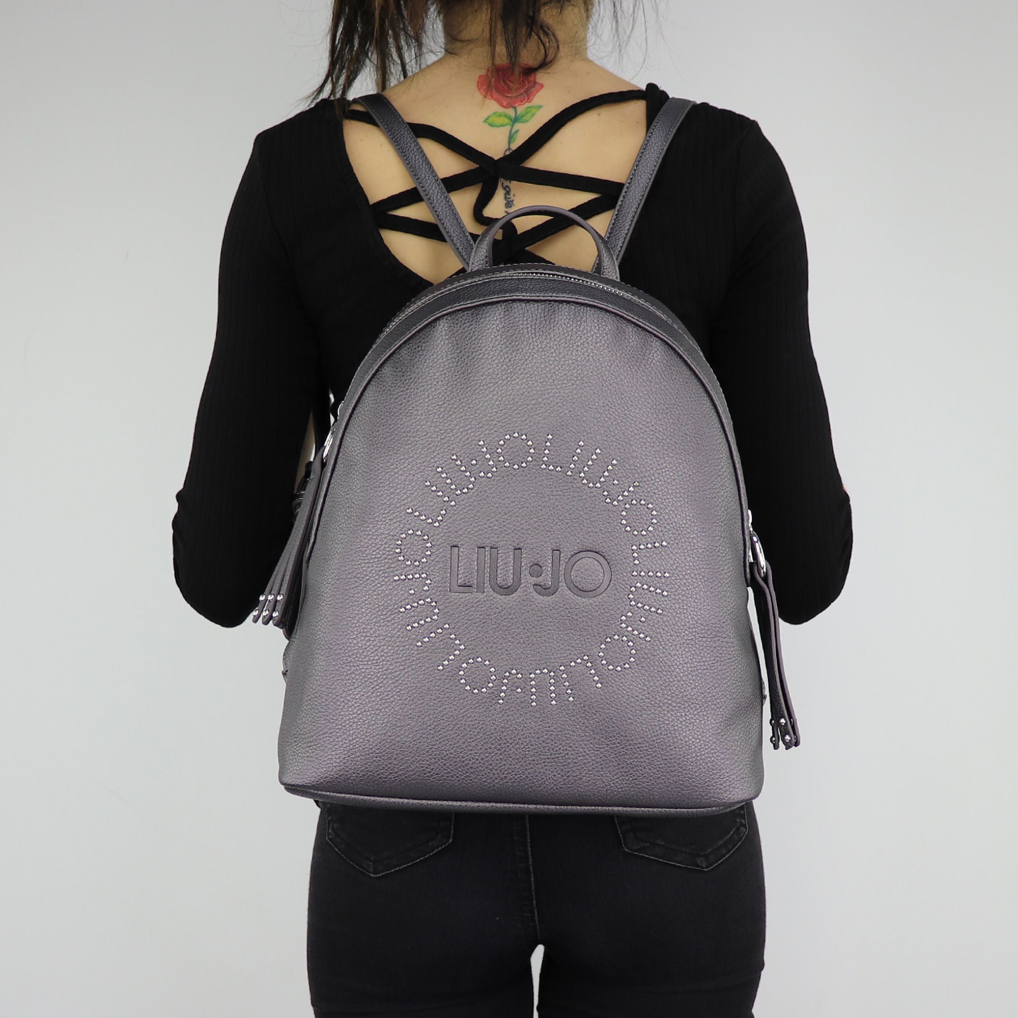 Mochila Liu Jo gris Colorado E0037 - In More