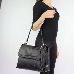 Borsa a cartella Liu Jo con manico superiore Moscova nera taglia M A68013 E0532