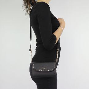 Bolso de hombro de Liu Jo CrossBody Alegría negro talla XS A68058 E0033