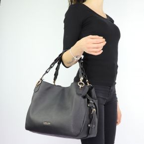 Bag satchel and shoulder Barona Liu Jo black size M A68134 E0059