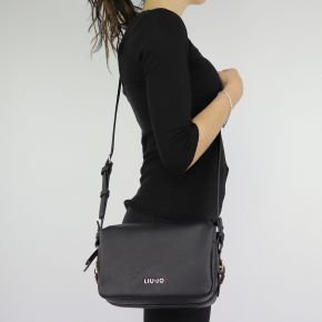 Bolso de hombro de Liu Jo Crossbody Barona negro talla XS A68140 E0059