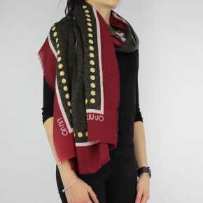 Foulard Liu Jo 110X110 Milano rosso bordeaux A68249 T0300