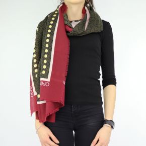 Foulard-Liu Jo 110X110 Milano rot bordeaux A68249 T0300