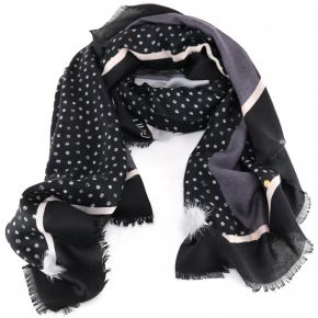 Foulard Liu Jo 120x120 logo liu jo noir A68250 T0300