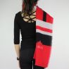 Scarf Liu Jo 70x200 color block red A68287 T0300