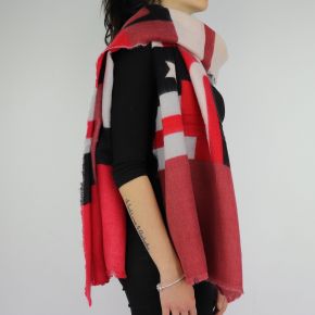 Scarf Liu Jo 70x200 color block red A68287 T0300