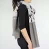 Scarf Liu Jo 70x200 floral grey A68288 T0300