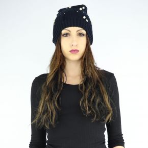 Cappello Liu Jo nero con perle N68251 M0300