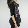 Stole Liu Jo black plaid N68313 T0300