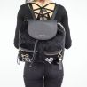 Backpack Liu Jo black velvet Brenta N68062 T9093