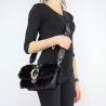 Borsa Liu Jo made of black fur shoulder bag Crossbody Dock N68040 E0218