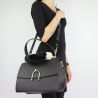 Borsa Liu Jo noir à la main avec la poignée en fourrure N68117 E0037