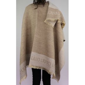 Manteau Liu Jo 140x140 logo jacquard beige A68291 T0300