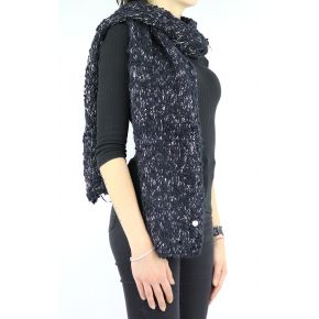 Bufanda de Liu Jo boucle de lentejuelas negro A68284 M0300