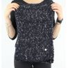 Scarf Liu Jo boucle sequin black A68284 M0300