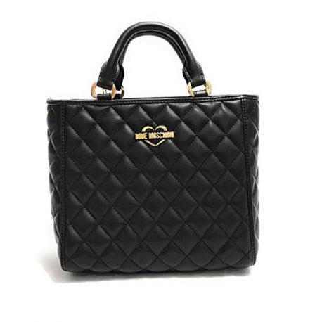 Shopping bag by Love Moschino quilted black