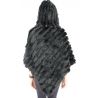 Poncho en fourrure de lapin Liu Jo noir A68285 P0300