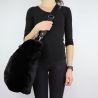 Tasche von Liu Jo in pelliccetta schwarz ein-Schulter Hobo Hafenbecken schwarze N68041 E0218