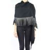 Stole Liu Jo 70x180 fringe black A68252 T0300