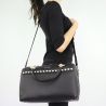 Tasche Topcase Liu Jo in schwarz mit perlen Satchel Hafenbecken N68042 E0037