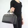 Tasche Topcase Liu Jo in schwarz mit perlen Satchel Hafenbecken N68042 E0037