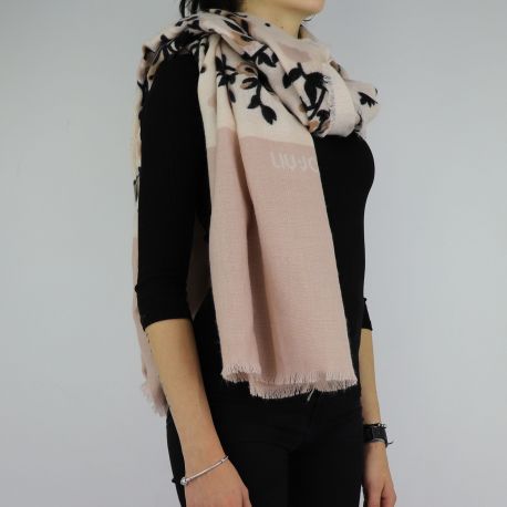 Foulard Liu Jo 70x200 floral champagne A68288 T0300