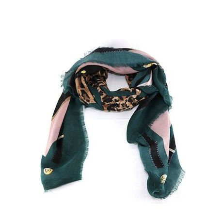 Foulard-Liu Jo 120x120 animal grün A68247 T0300