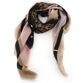 Foulard Liu Jo 120x120 animalier beige A68247 T0300