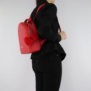 Sac à dos de la marque Love Moschino rouge avec des coeurs rouges, JC4323PP06KW0500