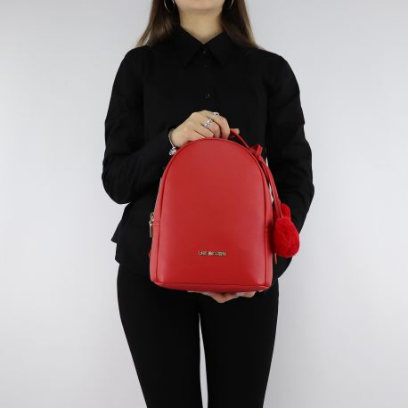 Sac à dos de la marque Love Moschino rouge avec des coeurs rouges, JC4323PP06KW0500