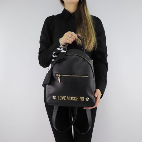 Backpack Love Moschino black scarf JC4307PP06KU0000