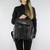 Backpack Love Moschino black quilted with buckles JC4207PP06KA000A