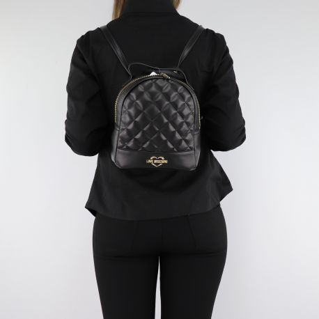 Backpack Love Moschino black quilted JC4206PP06KA000A