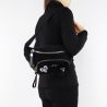 Fanny pack Liu Jo black velvet quilted N68063 T9093