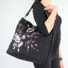 Shoulder bag Liu Jo Hobo the Dock with embroidered flowers size L A68035 T6795