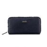 Portefeuille Liu Jo noir Zip autour de Piave A68174 E0027