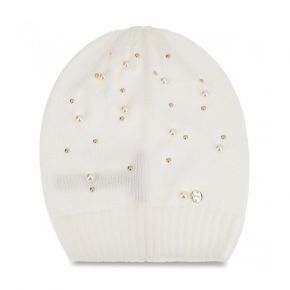 Sombrero de Liu Jo blanco con perlas N68251 M0300