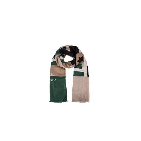 Foulard Liu Jo 70x200 bloc de couleur, jardin botanique A68287 T0300