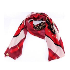 Scarf Liu Jo red 120 cm X 120 cm A68247 T0300