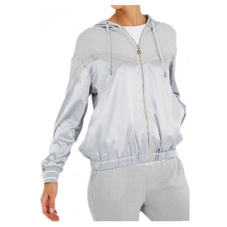 Sudadera abierta Liu Jo Deporte Barbara hielo lurex