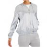 Sudadera abierta Liu Jo Deporte Barbara hielo lurex