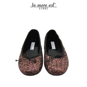 BALLERINE FIOCCO GLITTER BRONZO