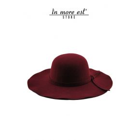 CAPPELLO ROTONDO ROSSO BDX POLY FIOCCO LATERALE