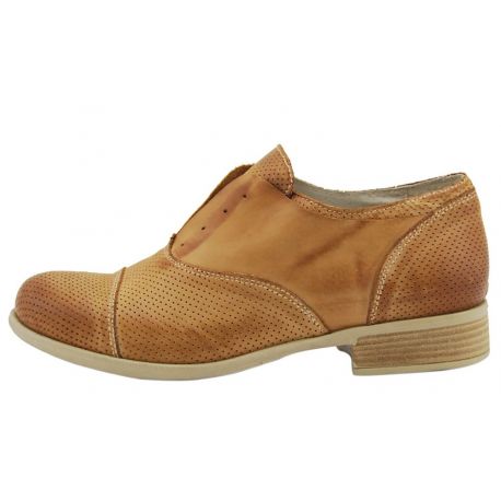 CASUAL LOW ELASTIC WITHOUT LACES NUBUCK LEATHER PERFORATED