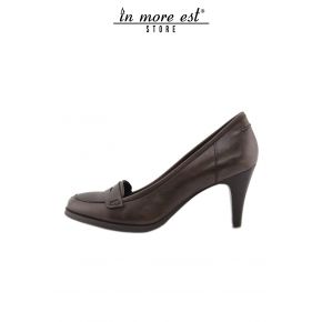 DECOLLETE' BOTTOM CALF HEAD BROWN