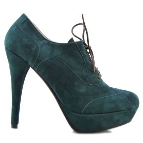 OXFORD CHAUSSURE HAUT PLATEAU VERT SUEDE HUILE