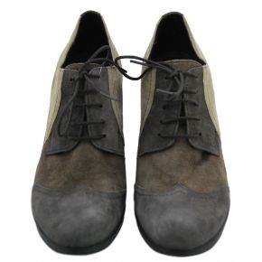 OXFORD SHOE MEDIUM SUEDE MARR/TORT/GREY