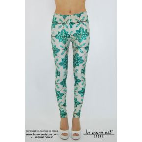 LEGGING DAMASC VERDE POLY MULTICOLOR